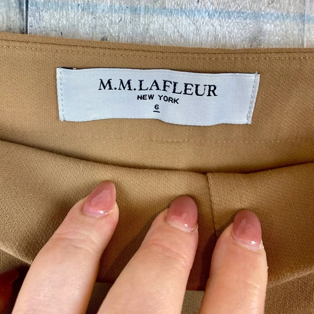 M.M. Lafleur The Foster Cigarette Pant - PowerStretch in Saddle Tan Size 6.